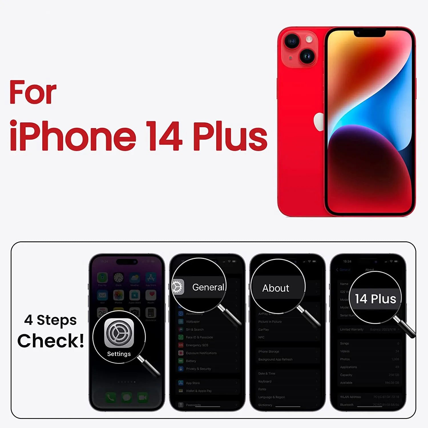 Liquid Silicone Case For Apple iPhone 14 Plus Luxury Thin Phone Cover Red