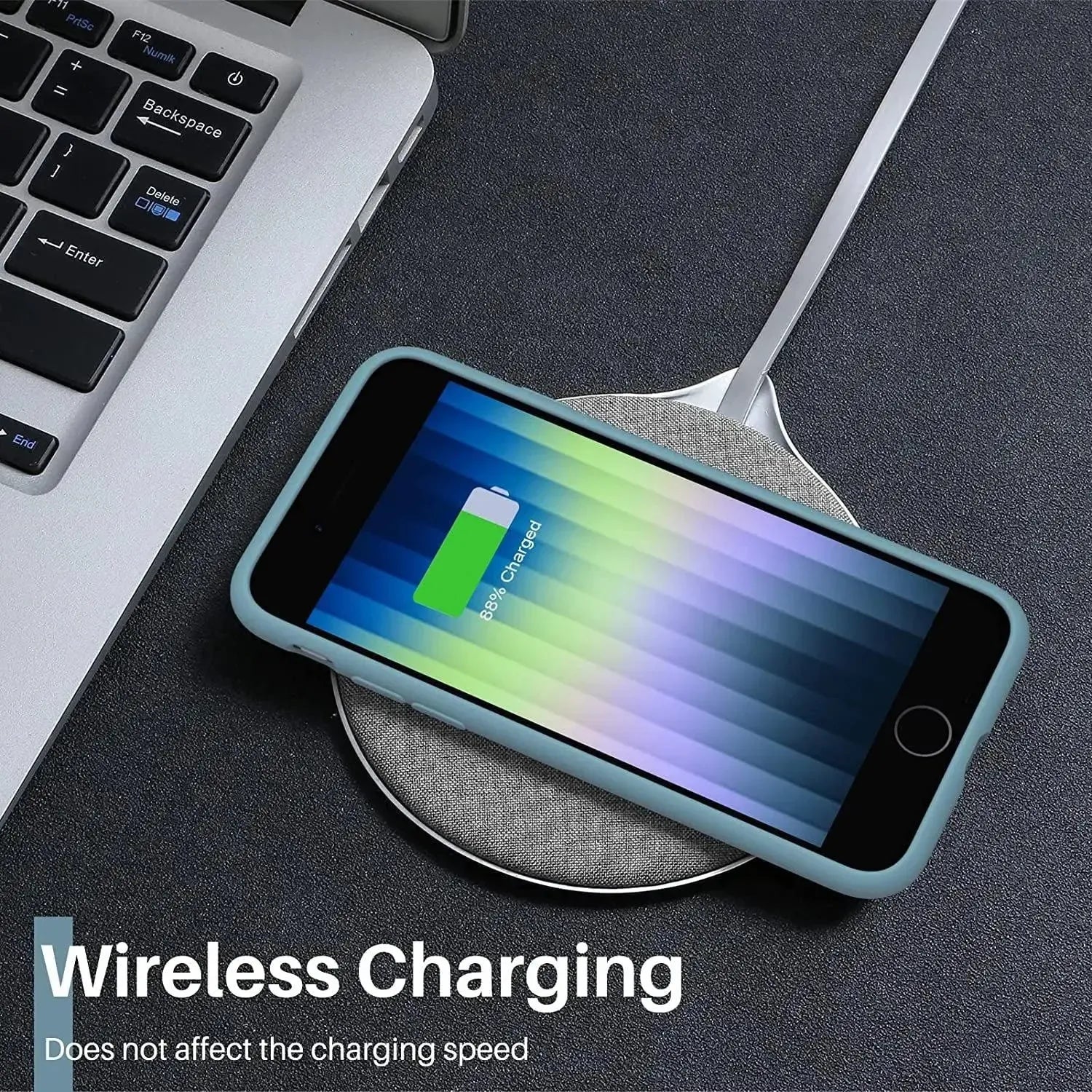 Liquid Silicone Case For Apple iPhone 8 Plus / 7 Plus Luxury Thin Phone Cover Cactus