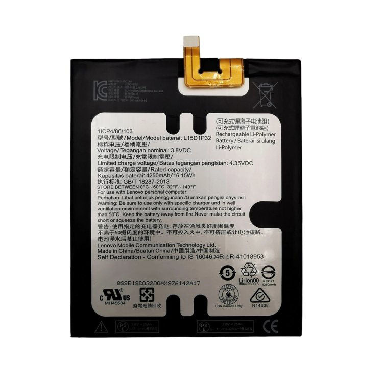 Replacement Battery For Lenovo Tab3 8 Plus - L15D1P32