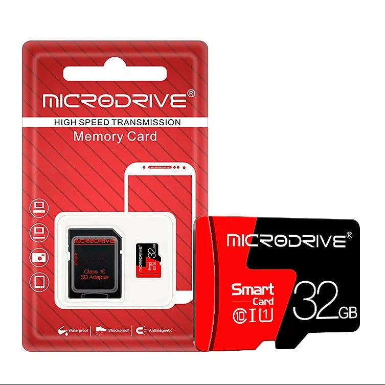 MicroDrive Micro SD Memory Card 32GB With SD Adapter