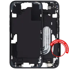 Mid Frame Housing W/ Small Parts For I Phone 16 (Eu / Global Version) (Used Oem Pull: Grade A) (Black)