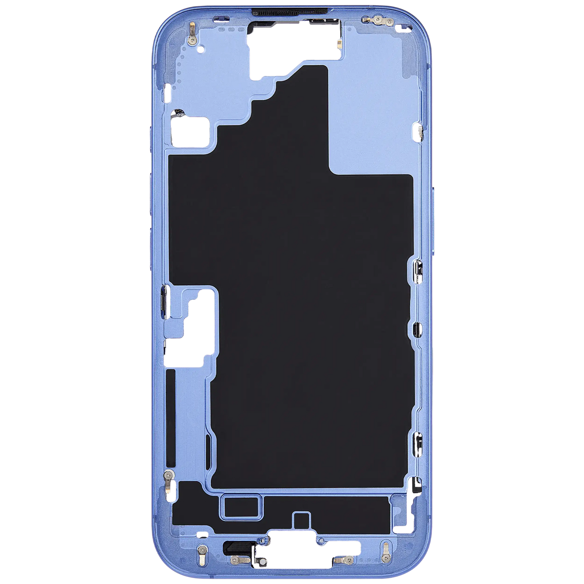 Mid Frame Housing W/ Small Parts For I Phone 16 (Eu / Global Version) (Used Oem Pull: Grade A) (Ultramarine)