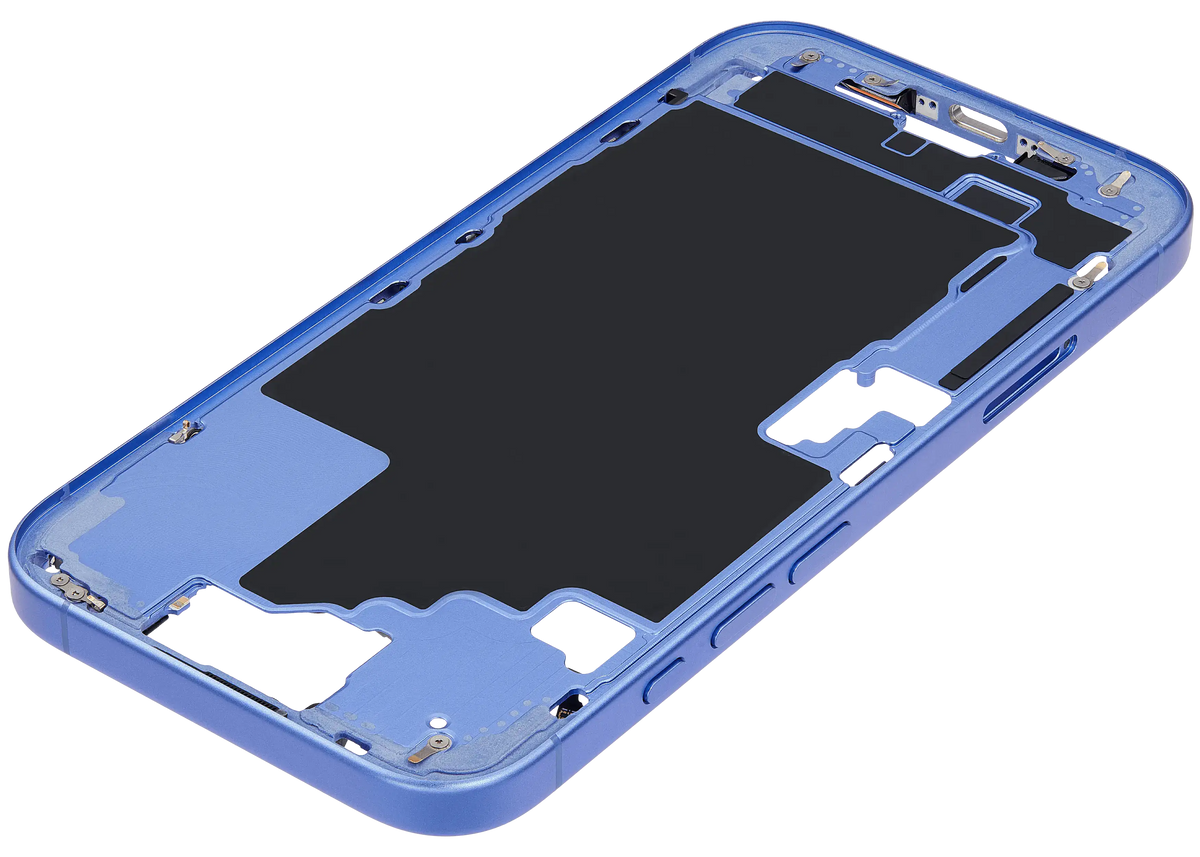 Mid Frame Housing W/ Small Parts For I Phone 16 (Eu / Global Version) (Used Oem Pull: Grade A) (Ultramarine)