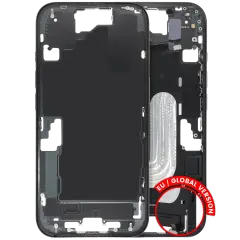 Mid Frame Housing W/ Small Parts For I Phone 16 (Eu / Global Version) (Used Oem Pull: Grade B) (Black)