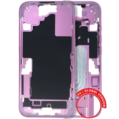 Mid Frame Housing W/ Small Parts For I Phone 16 (Eu / Global Version) (Used Oem Pull: Grade B) (Pink)