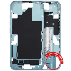 Mid Frame Housing W/ Small Parts For I Phone 16 (Eu / Global Version) (Used Oem Pull: Grade C) (Teal)