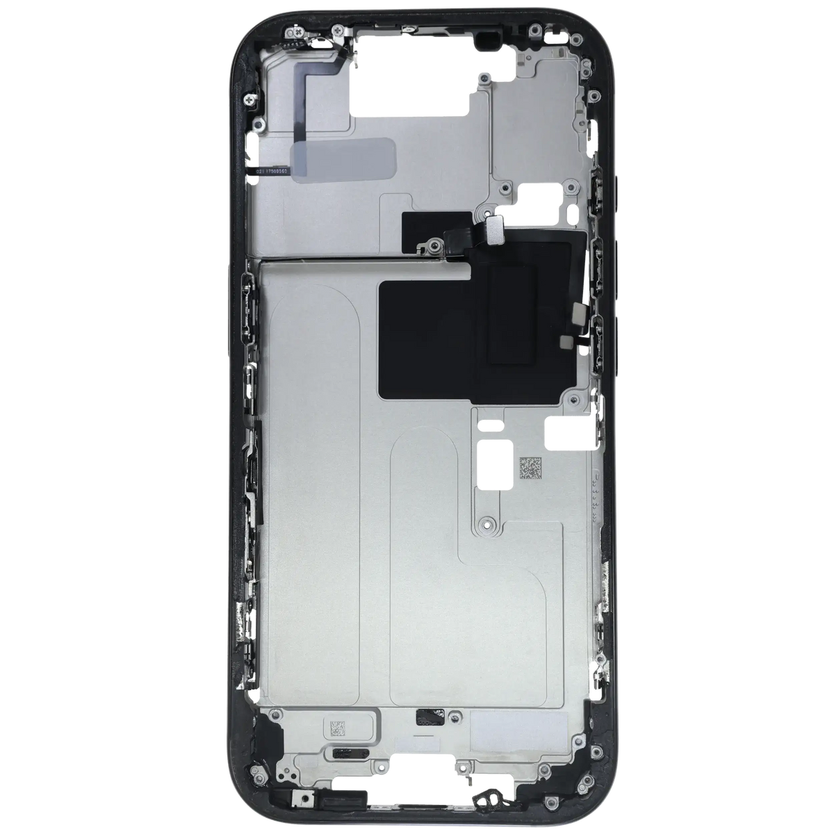 Mid Frame Housing W/ Small Parts For I Phone 16 Pro (Us Version) (Used Oem Pull: Grade B) (Black Titanium)