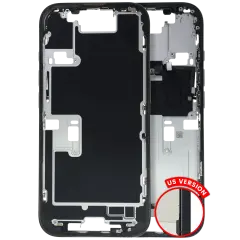 Mid Frame Housing W/ Small Parts For I Phone 16 Pro (Us Version) (Used Oem Pull: Grade B) (Black Titanium)
