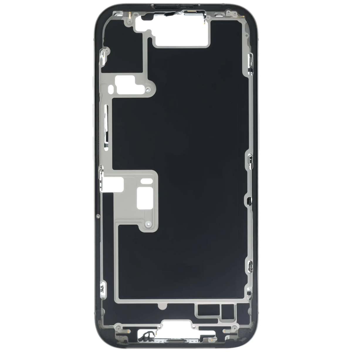 Mid Frame Housing W/ Small Parts For I Phone 16 Pro (Us Version) (Used Oem Pull: Grade B) (Natural Titanium)