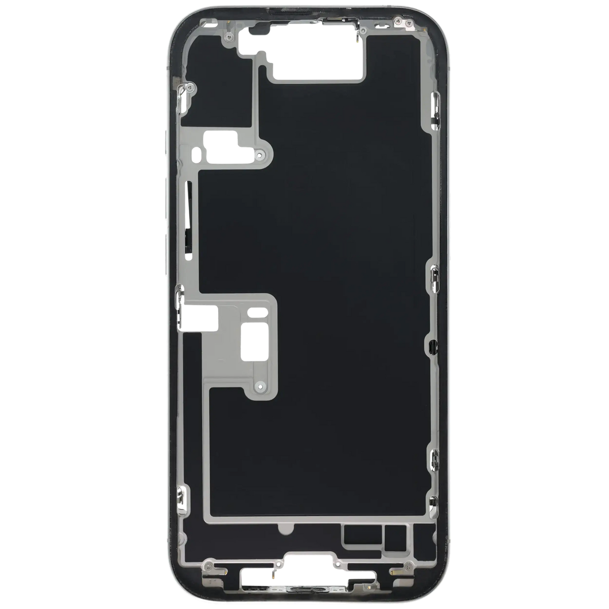 Mid Frame Housing W/ Small Parts For I Phone 16 Pro (Us Version) (Used Oem Pull: Grade B) (White Titanium)