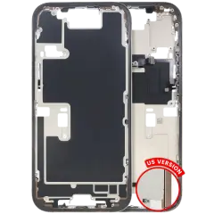 Mid Frame Housing W/ Small Parts For I Phone 16 Pro (Us Version) (Used Oem Pull: Grade C) (Desert Titanium)
