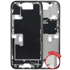 Mid Frame Housing W/ Small Parts For I Phone 16 Pro (Us Version) (Used Oem Pull: Grade C) (White Titanium)