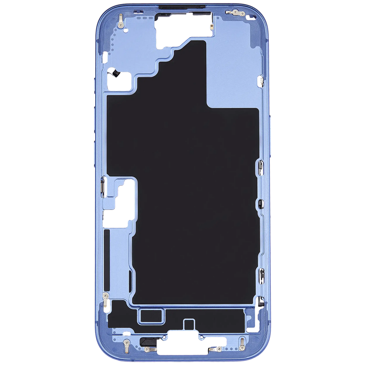 Mid Frame Housing W/ Small Parts For I Phone 16 (Us Version) (Used Oem Pull: Grade A) (Ultramarine)