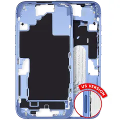Mid Frame Housing W/ Small Parts For I Phone 16 (Us Version) (Used Oem Pull: Grade A) (Ultramarine)
