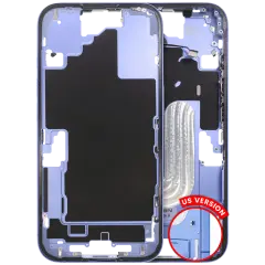 Mid Frame Housing W/ Small Parts For I Phone 16 (Us Version) (Used Oem Pull: Grade B) (Ultramarine)