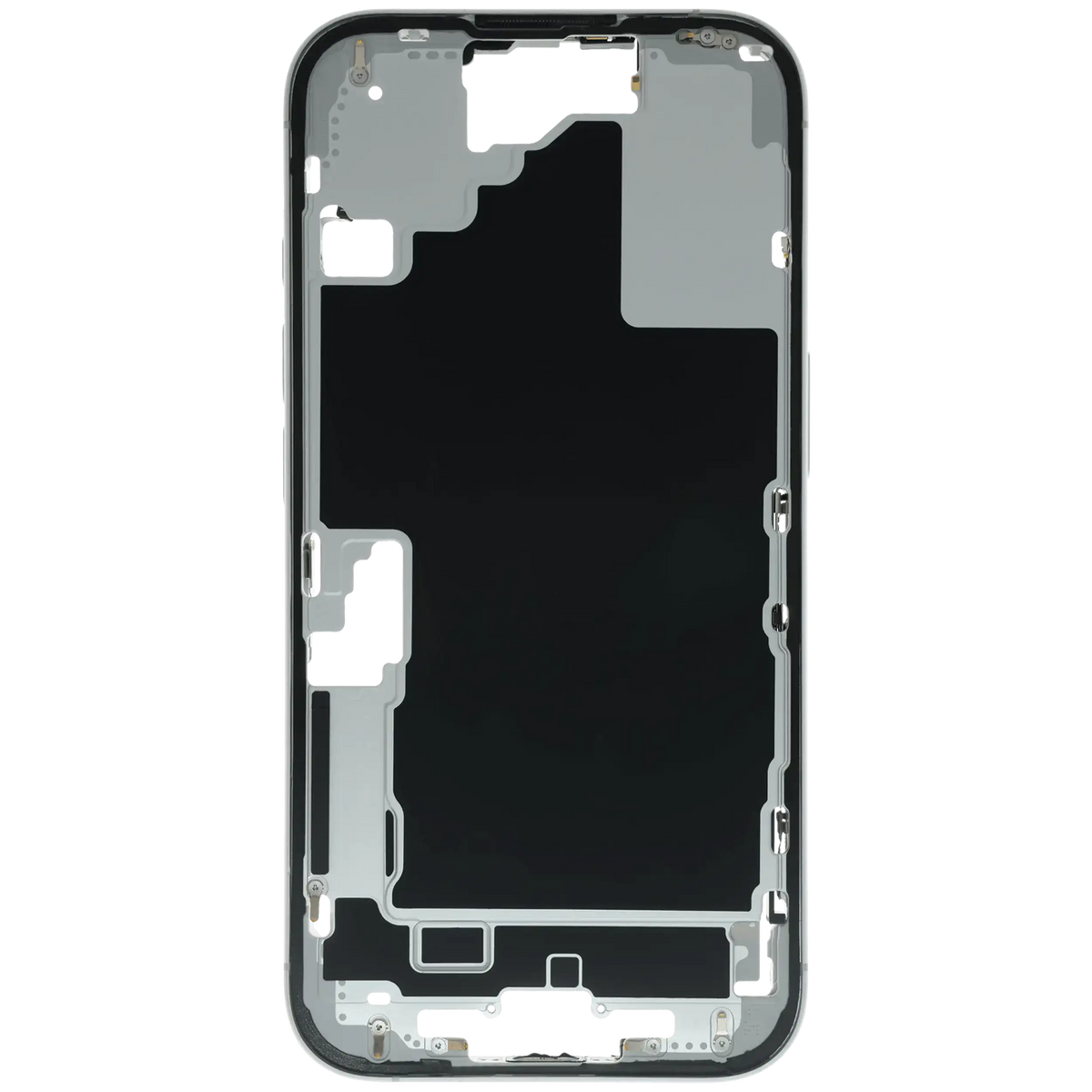 Mid Frame Housing W/ Small Parts For I Phone 16 (Us Version) (Used Oem Pull: Grade B) (White)