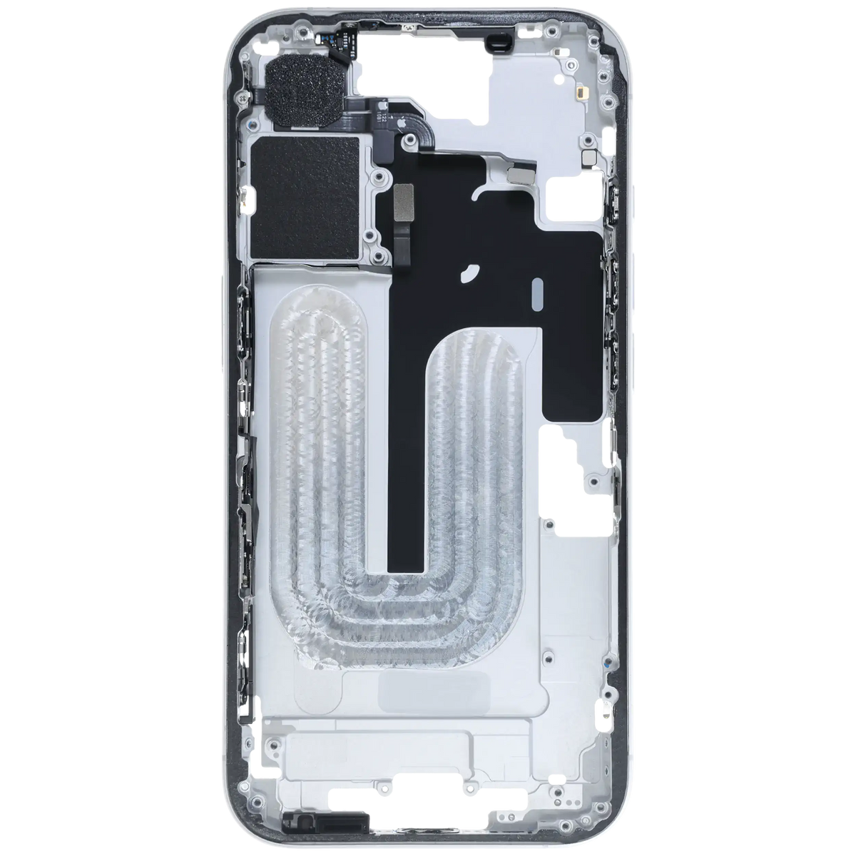 Mid Frame Housing W/ Small Parts For I Phone 16 (Us Version) (Used Oem Pull: Grade B) (White)