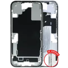 Mid Frame Housing W/ Small Parts For I Phone 16 (Us Version) (Used Oem Pull: Grade B) (White)