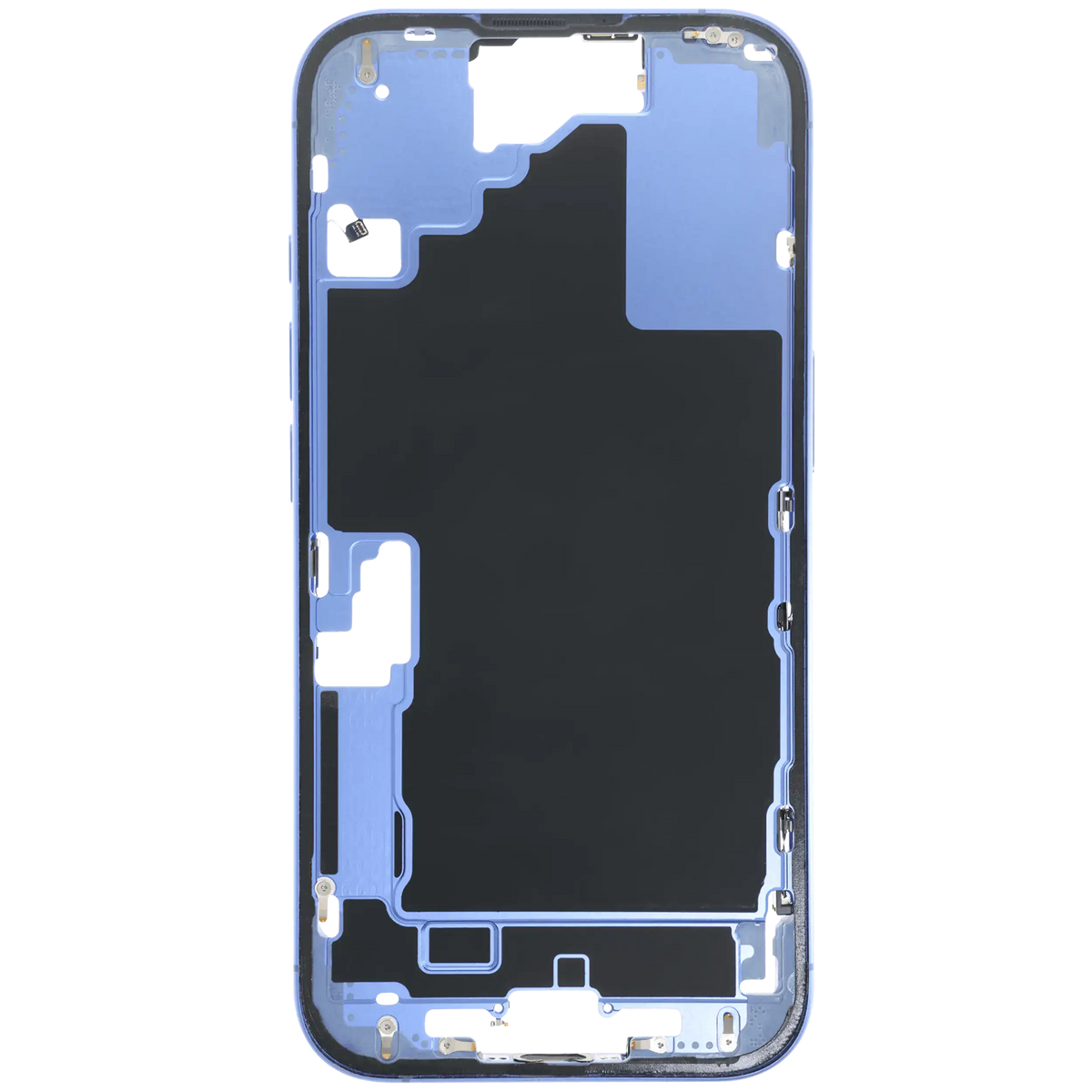 Mid Frame Housing W/ Small Parts For I Phone 16 (Us Version) (Used Oem Pull: Grade C) (Ultramarine)