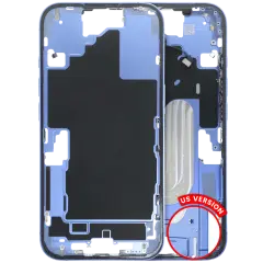 Mid Frame Housing W/ Small Parts For I Phone 16 (Us Version) (Used Oem Pull: Grade C) (Ultramarine)