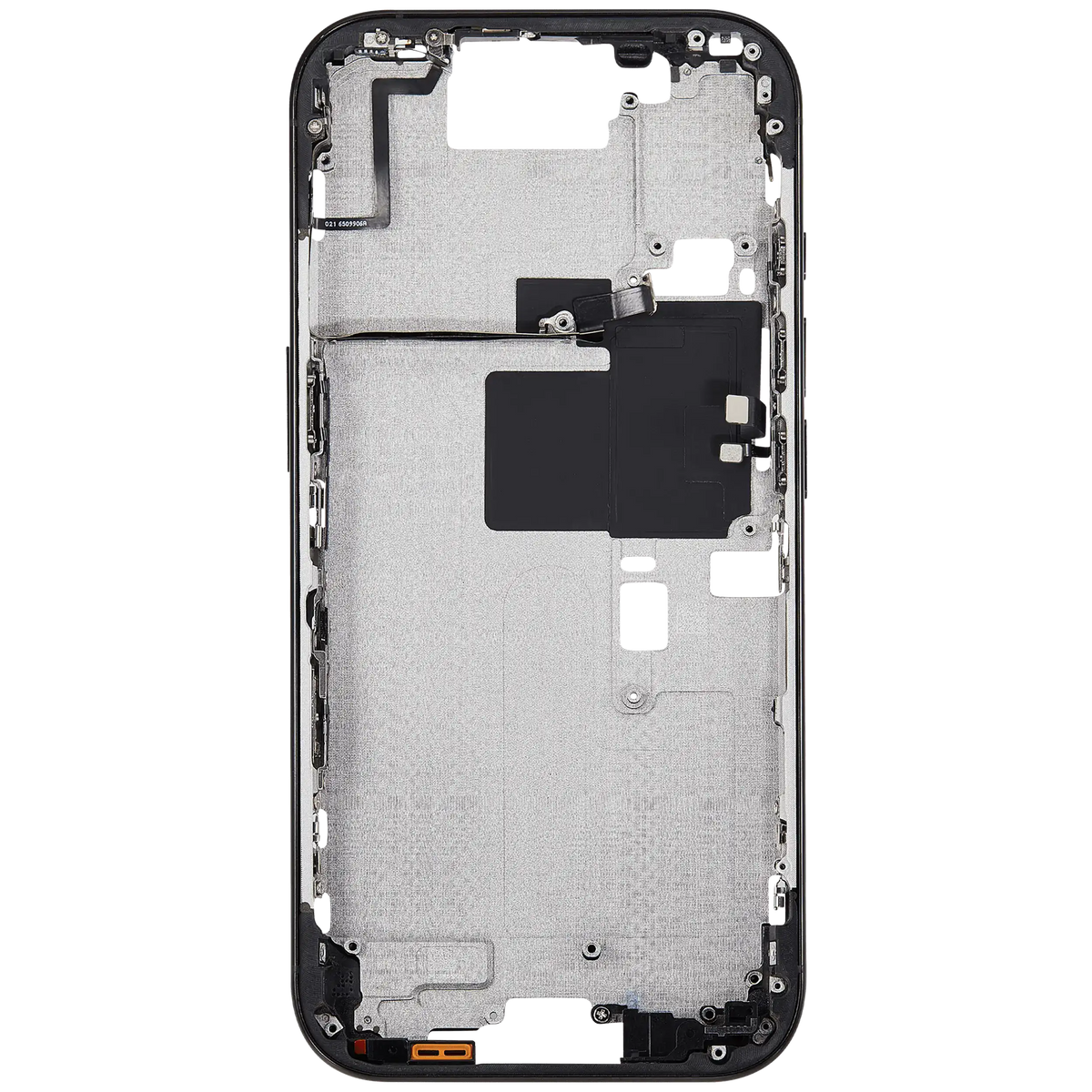 Mid Frame Housing With Power And Volume Button For I Phone 16 Pro (Eu / Global Version) (Aftermarket Plus) (Black Titanium)