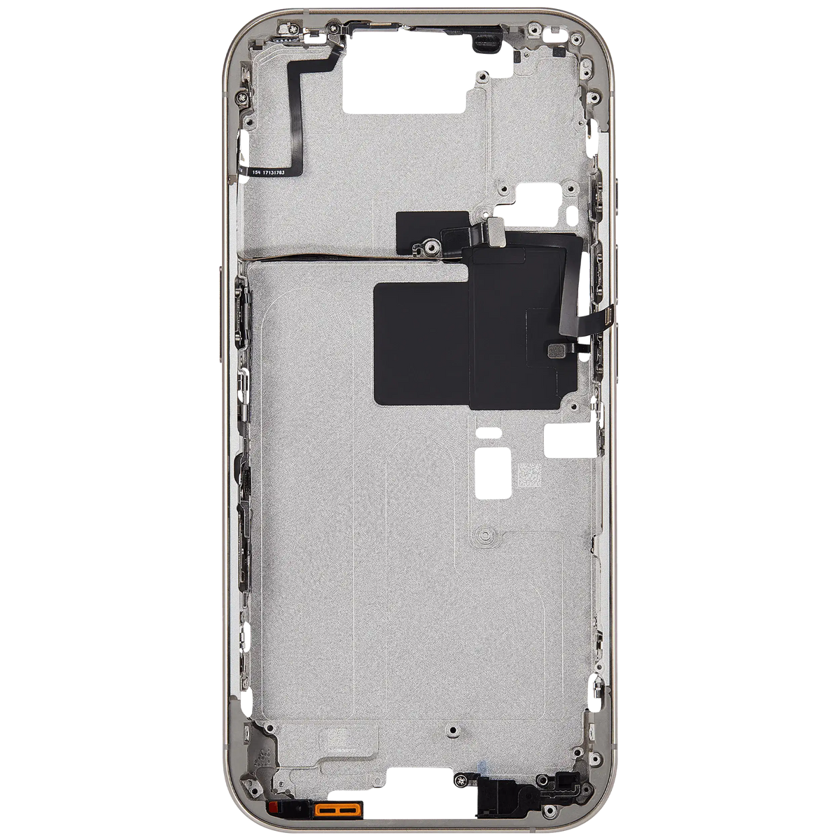 Mid Frame Housing With Power And Volume Button For I Phone 16 Pro (Eu / Global Version) (Aftermarket Plus) (Natural Titanium)