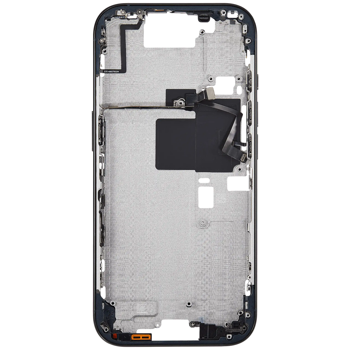Mid Frame Housing With Power And Volume Button For I Phone 16 Pro (Us Version) (Aftermarket Plus) (Black Titanium)