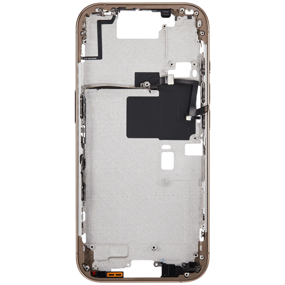 Mid Frame Housing With Power And Volume Button For I Phone 16 Pro (Us Version) (Aftermarket Plus) (Desert Titanium)