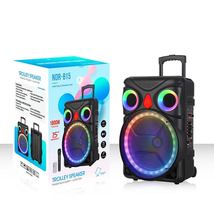 NDR-B15 Dual 2" Pitch Face Edition 15" Trolley Speaker 60W-www.firsthelptech.ie