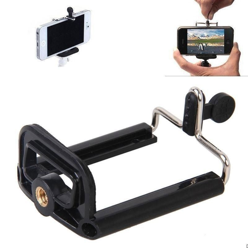 Oxhox 5.5-8.5" Camera Stand Tripod Clip Bracket Holder Black