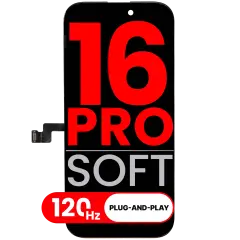 Oled Assembly Compatible For I Phone 16 Pro (Aftermarket Plus: Soft 3.0) (120 Hz)
