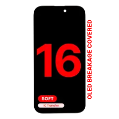 Oled Assembly For I Phone 16 (Aftermarket Pro: Xo7 Soft)