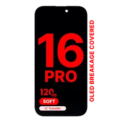 Oled Assembly For I Phone 16 Pro (Aftermarket Pro: Xo7 Soft) (120 Hz)