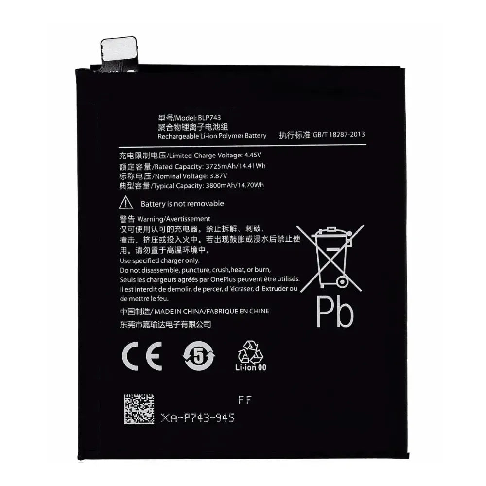OnePlus 7T Original Battery BLP743 3800mAh | 1031100011