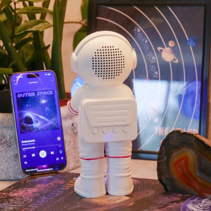Space Sound Astronaute Bluetooth Speaker & Mood Light - Moon