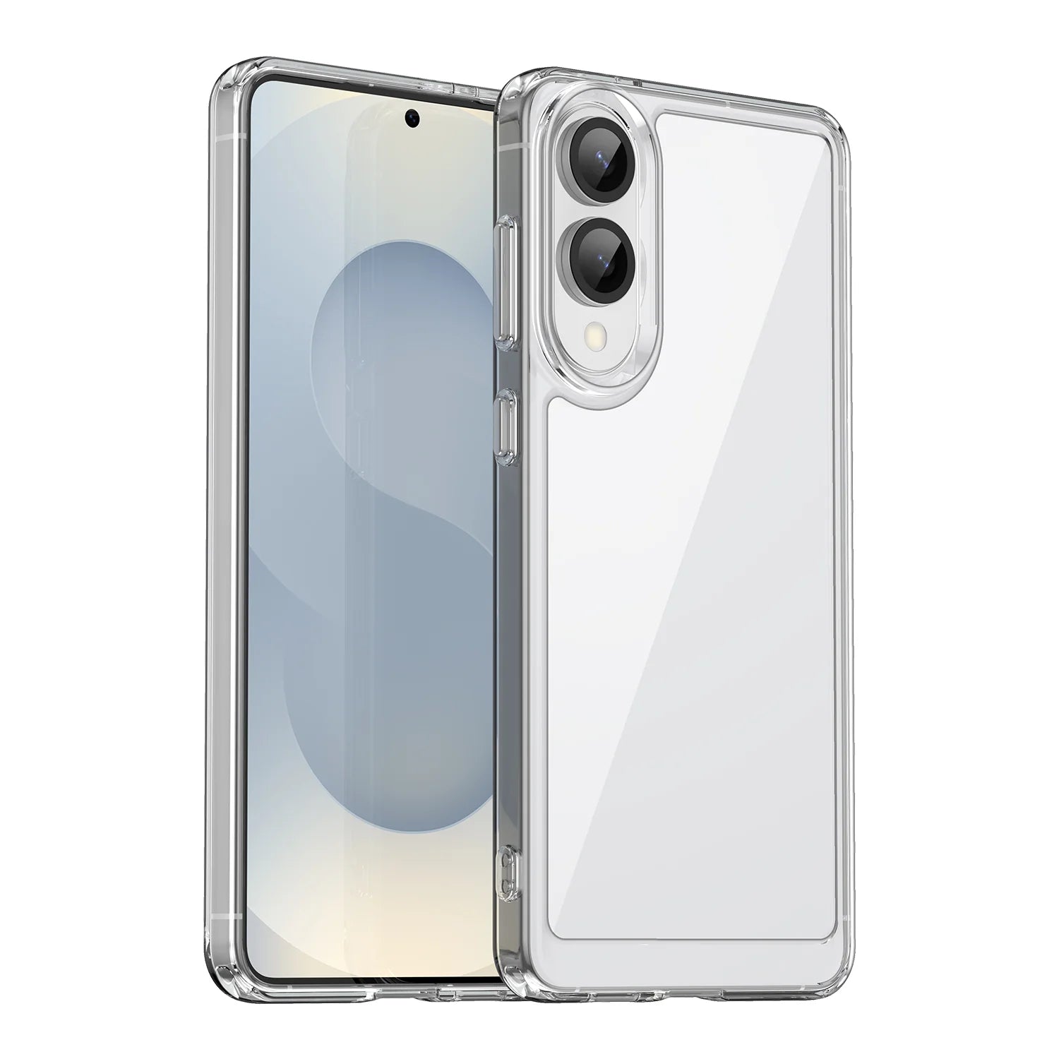 For Samsung Galaxy S25 Edge Heavy Duty Axis Design Case Transparent