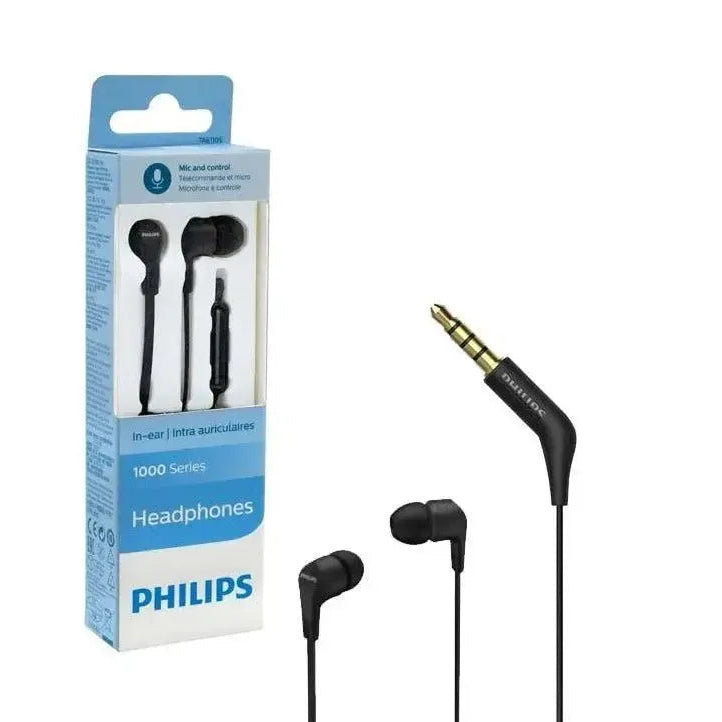 Philips TAE1105BK/00 In-Ear Wired Headphones Black