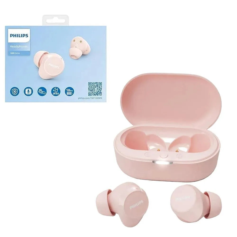 Philips TAT1209WT/00 True Wireless In-Ear Bluetooth Headphones Pink