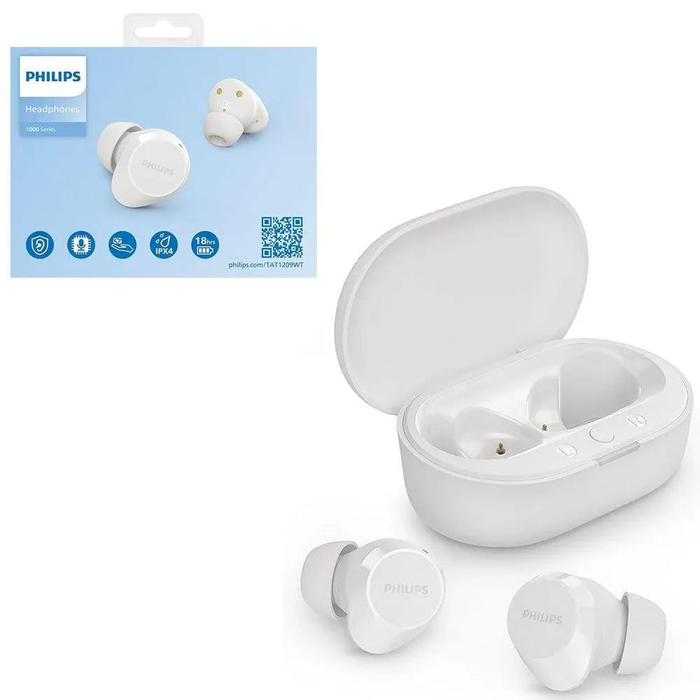 Philips TAT1209WT/00 True Wireless In-Ear Bluetooth Headphones White