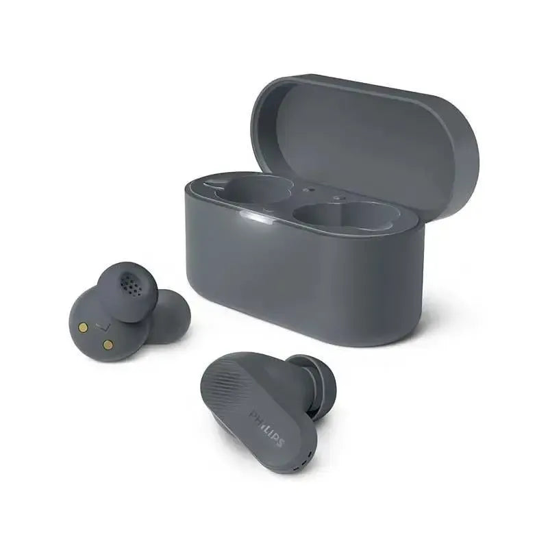 Philips TAT3509GY Hybrid Noise Cancelling Pro Ear Buds Gray