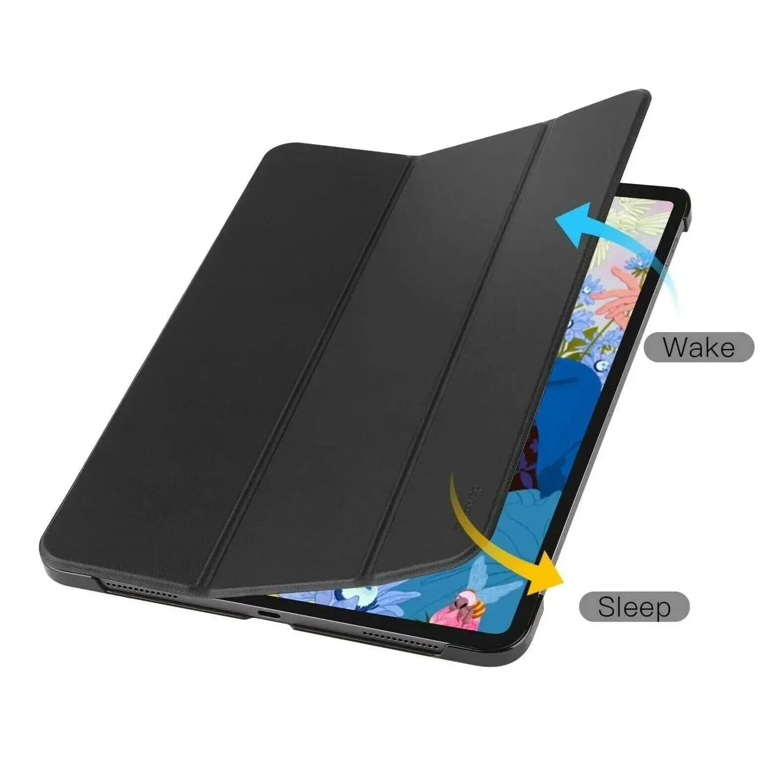 Premium Smart Cover For Apple iPad Pro 11 2021 Trifold Case Black