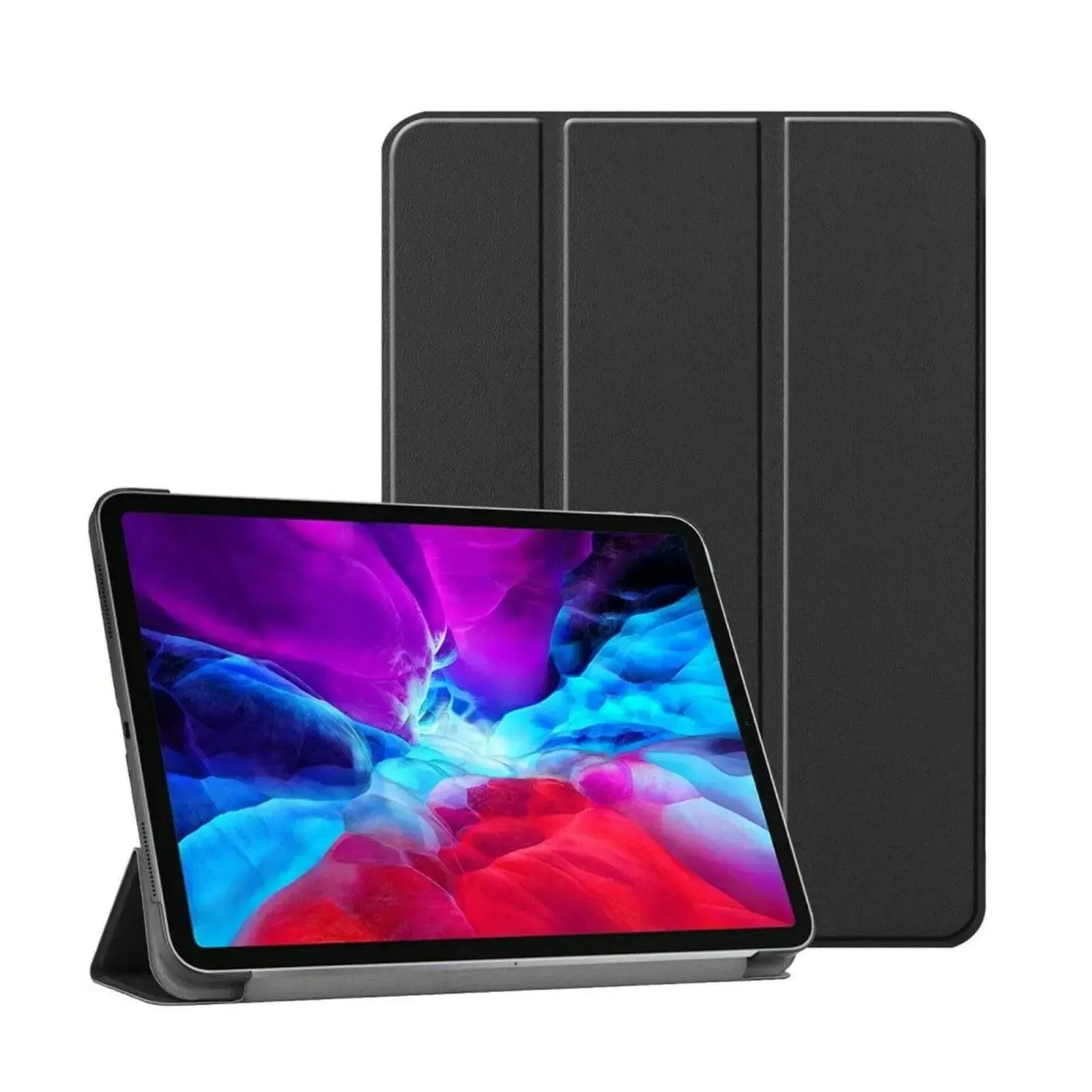 Premium Smart Cover For Apple iPad Pro 11 2021 Trifold Case Black