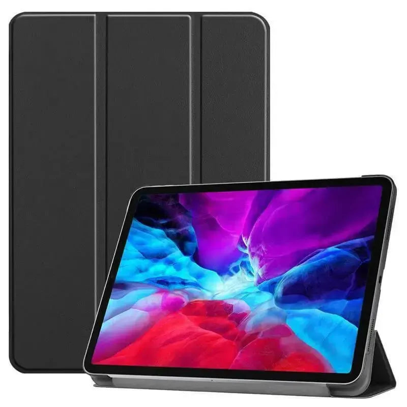 Premium Smart Cover For Apple iPad Pro 12.9 2020 Trifold Case Black