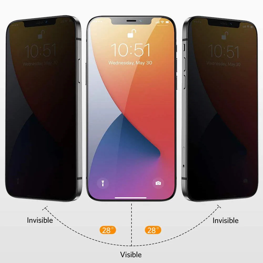 Privacy Anti Spy Screen Protector For Apple iPhone 12 Mini Tempered Glass