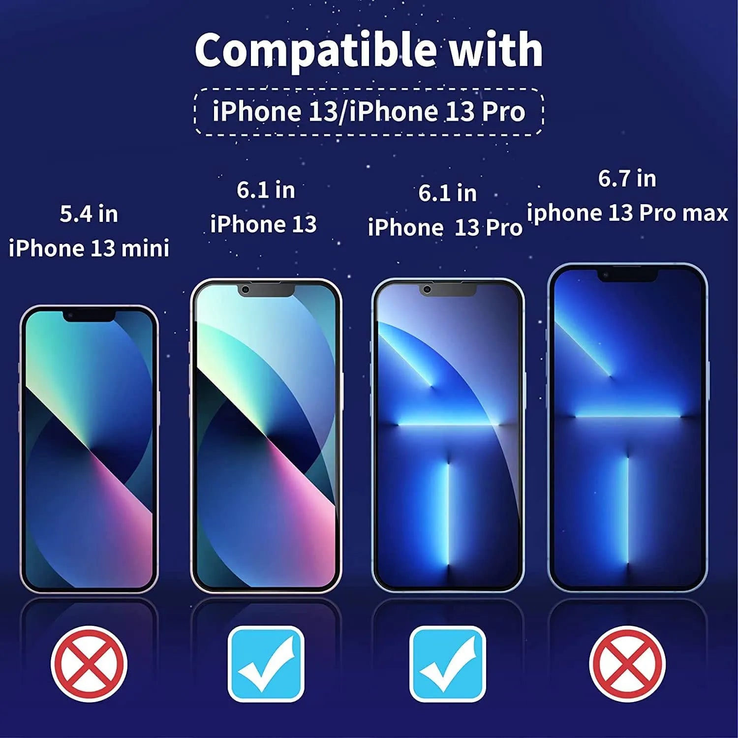 Privacy Anti Spy Screen Protector For Apple iPhone 13 / 13 Pro Tempered Glass