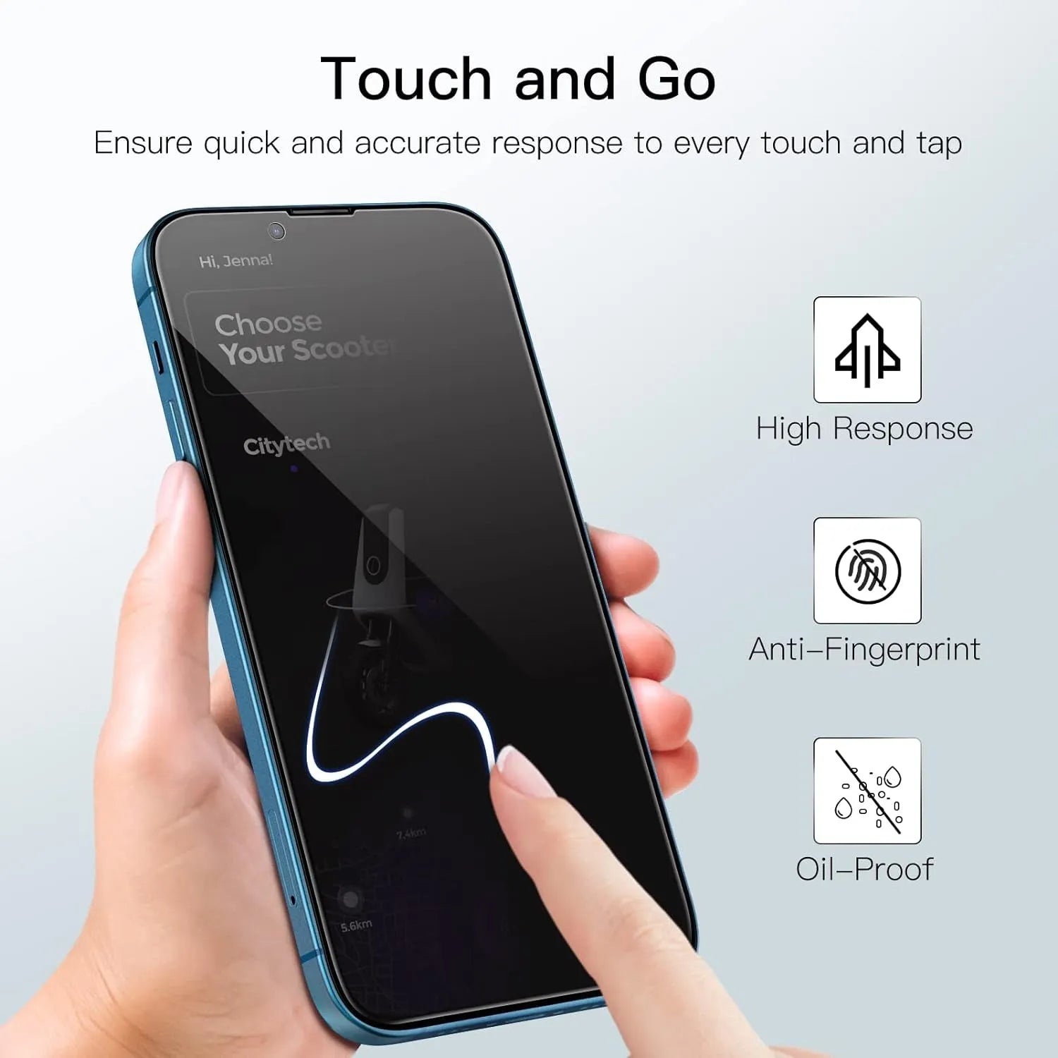 Privacy Anti Spy Screen Protector For Apple iPhone 13 Mini Tempered Glass