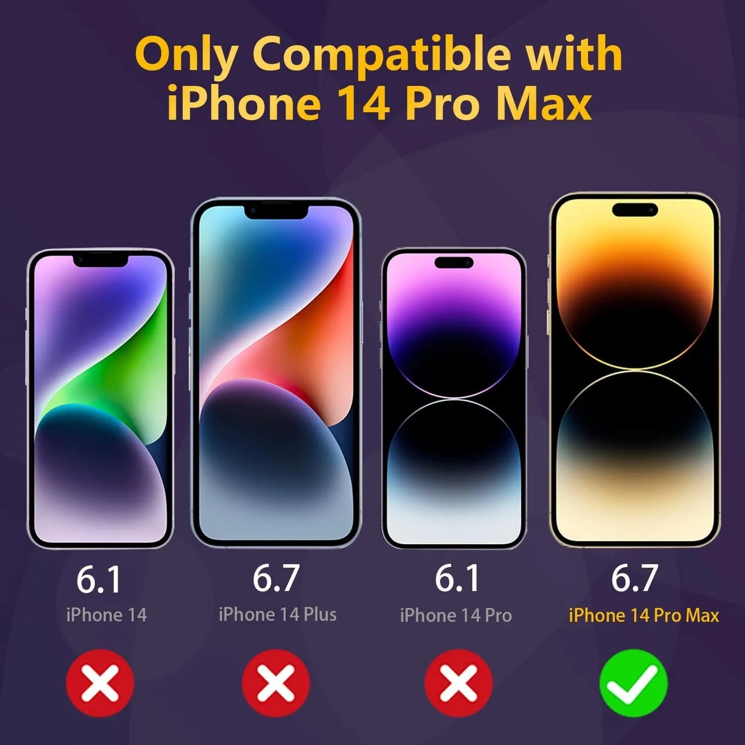 Privacy Anti Spy Screen Protector For Apple iPhone 14 Pro Max Tempered Glass