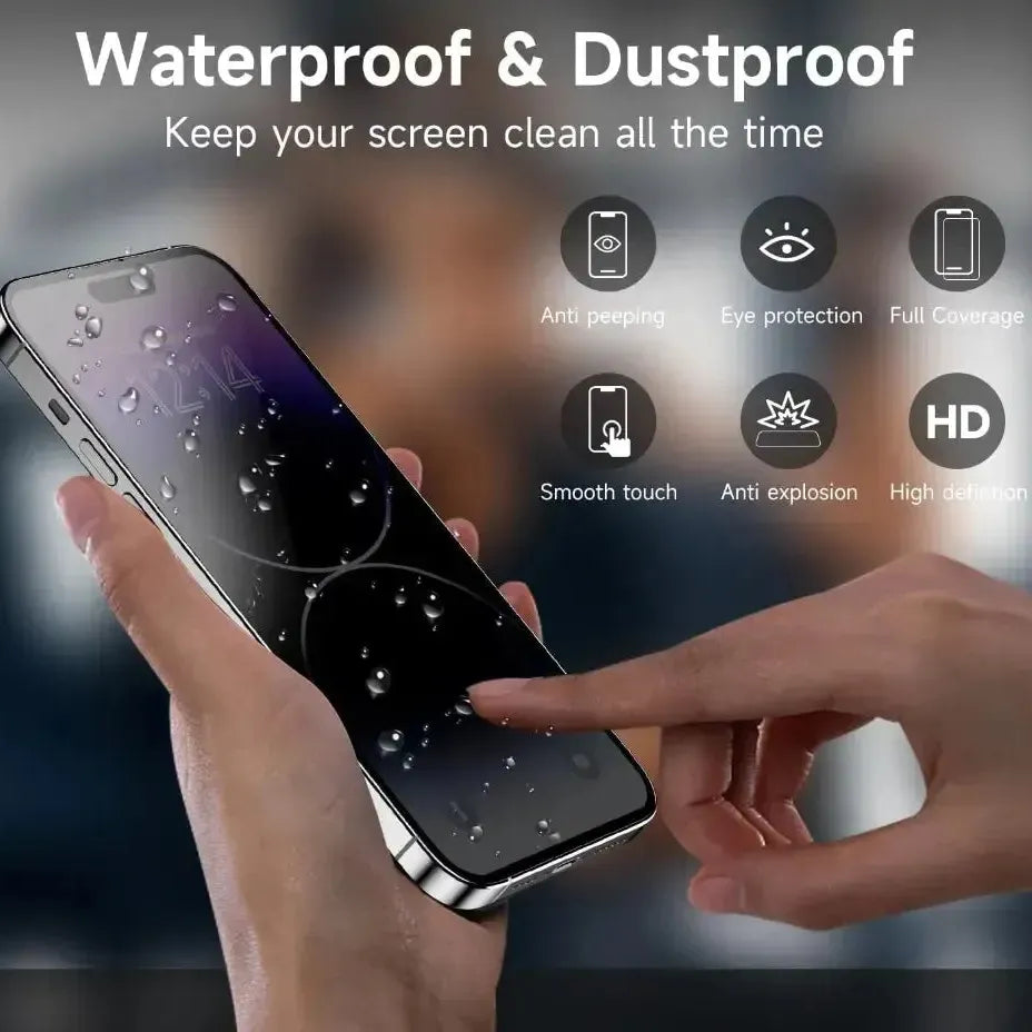 Privacy Anti Spy Screen Protector For Apple iPhone 16 Tempered Glass