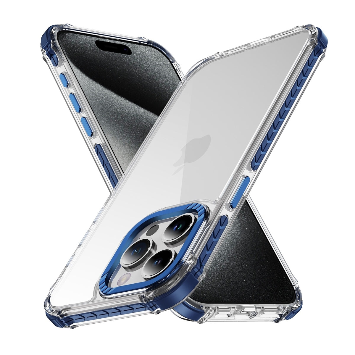 For Apple IPhone 16 Pro Max Transparent Rainbow Case Blue-www.firsthelptech.ie