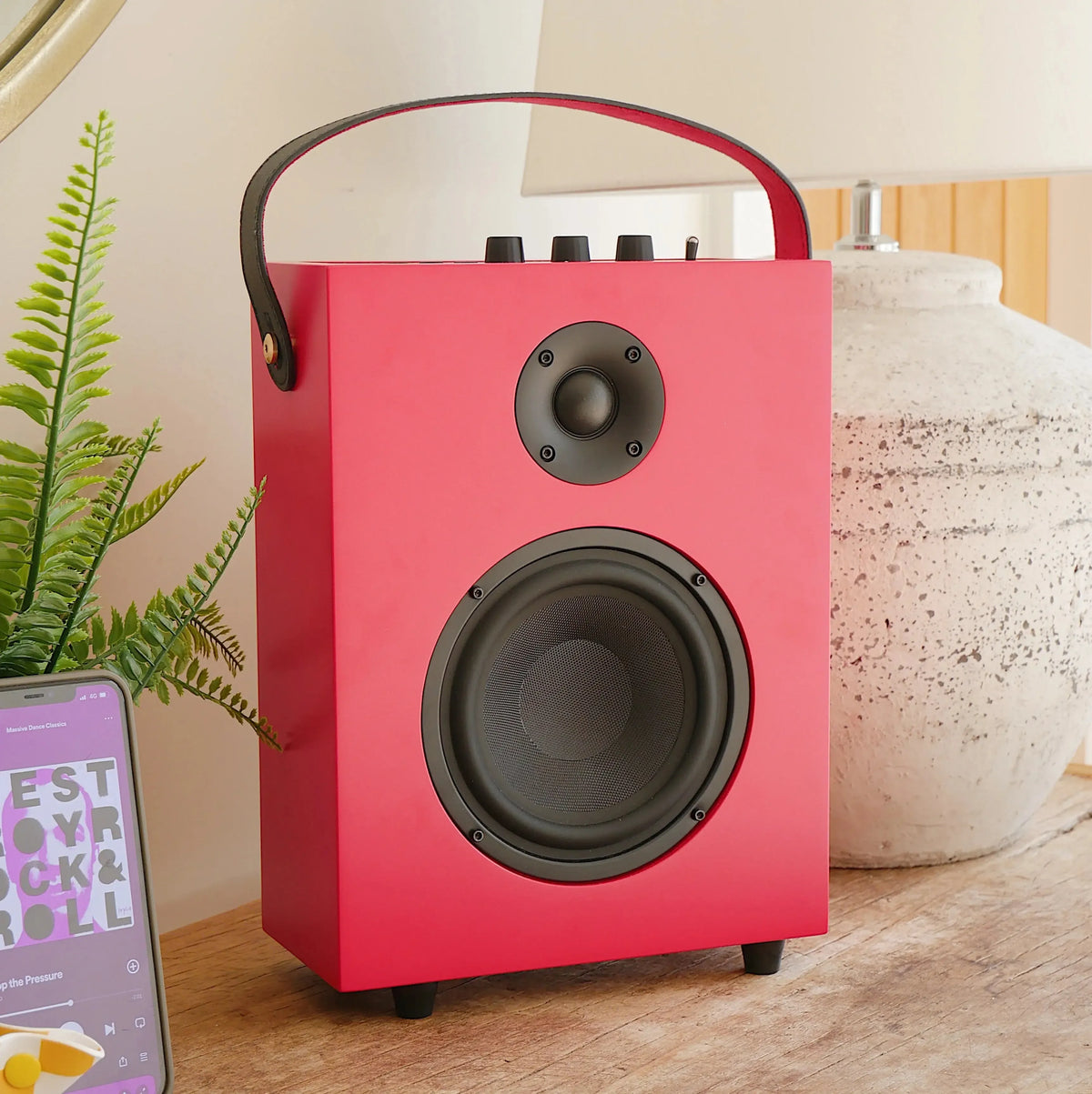Redefy Luxury Wireless Bluetooth Speaker - Red